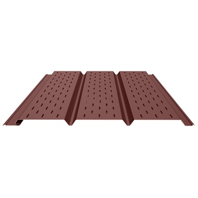 Софит полная перфорация сталь 0,5 RAL 8017