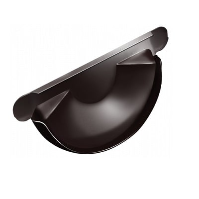 Заглушка торцевая Ø125 мм RAL 8017 РЕ