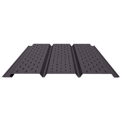 Софит полная перфорация сталь 0,5 RAL 8019