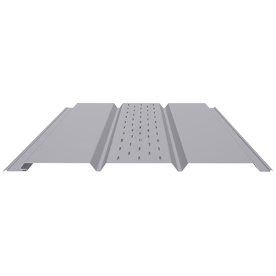 Софит центральной перфорацией 0,5 RAL 7004