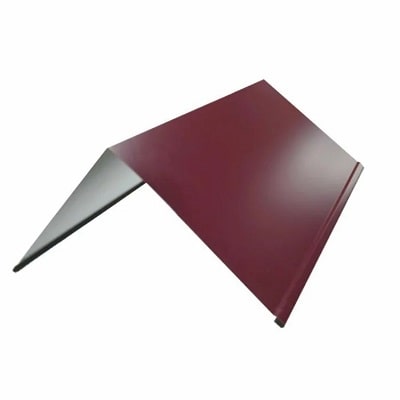 Конек кровельный финский 160х160х2000 мм PE RAL 3005 бордовый