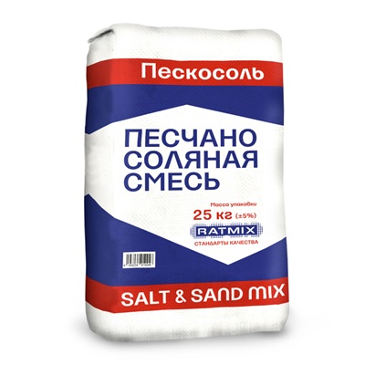 Песчано-соляная смесь Ratmix, мешок 25кг