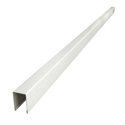 Планка П-образная заборная С8 RAL 9003, длина 2 м