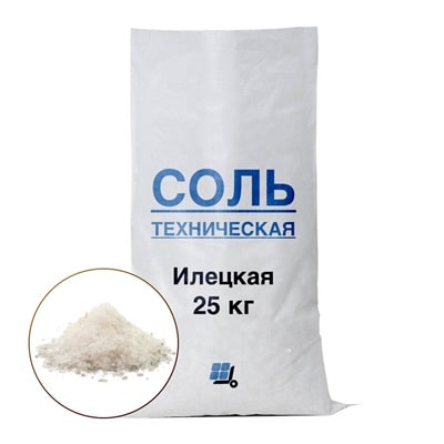 Соль техническая Руссоль (Илецкая соль), 25кг