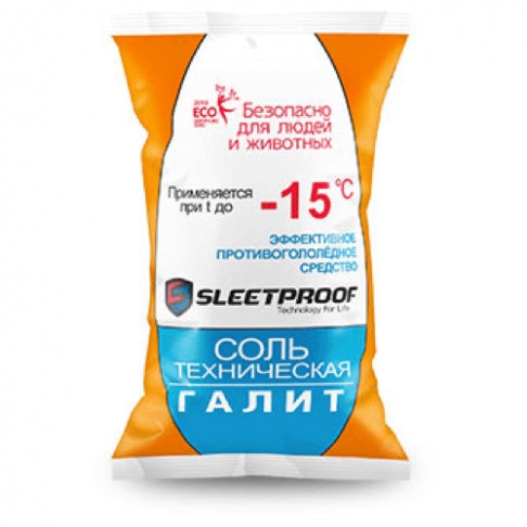 Соль техническая Sleetproof Галит в мешках 25кг