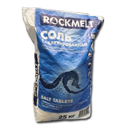 Соль таблетированная Rockmelt, 25 кг 