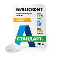  Противогололедный реагент А-Стандарт БИШОФИТ -30°C, 20кг