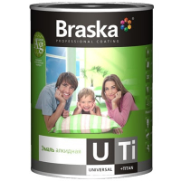 Эмаль алкидная универсальная Braska класса премиум 1.9 кг