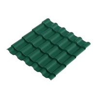 Металлочерепица Krona 0,5 мм Pural RAL 6005