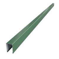 Планка П-образная заборная С8 RAL 6005, длина 2 м