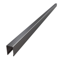 Планка П-образная заборная С8 RAL 7024, длина 2 м