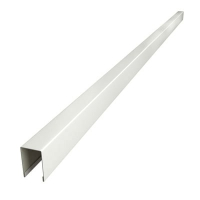 Планка П-образная заборная С8 RAL 9003, длина 2 м