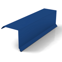 Ветровая планка торцевая для профнастила и металлочерепицы 90х80х2000 мм PE RAL 5005