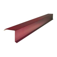 Ветровая планка торцевая для профнастила и металлочерепицы 90х80х2000 мм PE RAL 3005